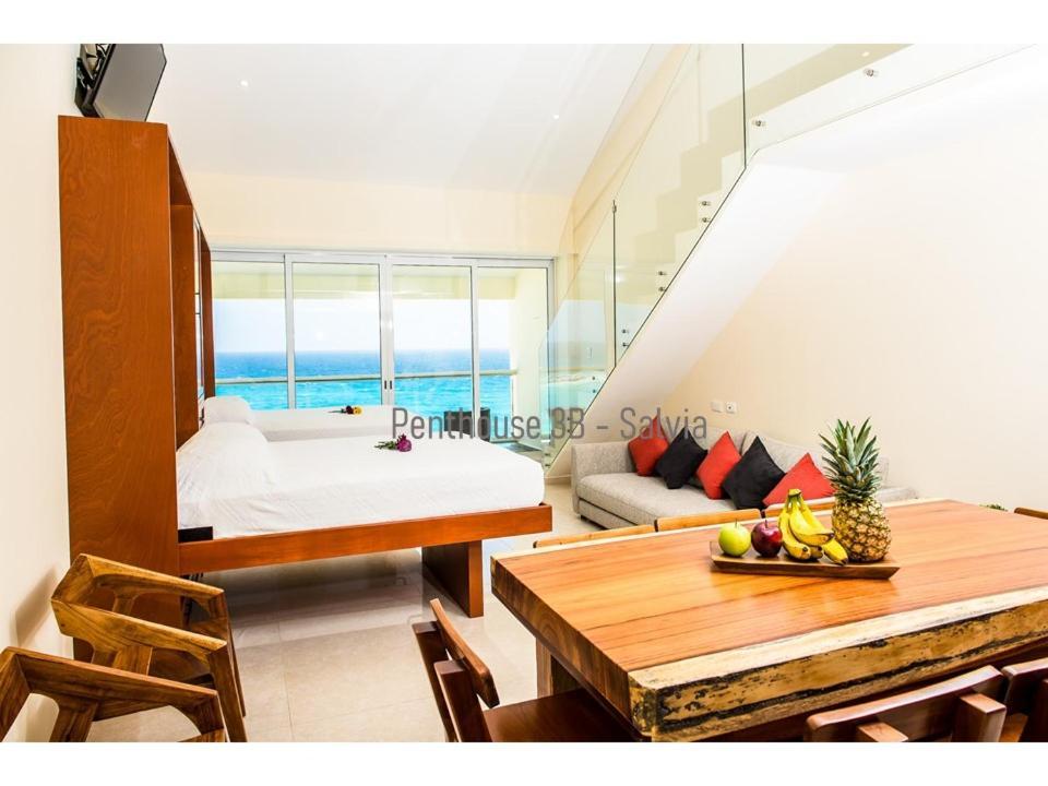 2 Story Oceanfront Penthouses On Cancun Beach! Extérieur photo