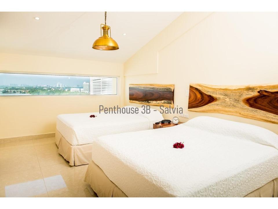 2 Story Oceanfront Penthouses On Cancun Beach! Extérieur photo